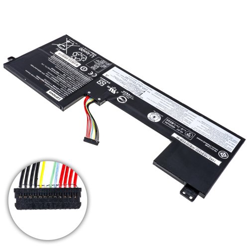 Акумуляторна батарея Lenovo L17C4PG2 для ноутбука Legion Y730-17ICH, 15.4V, 4965mAh, 76Wh, чорна