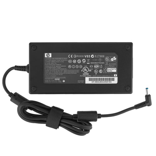 Блок живлення (зарядний адаптер) для ноутбуків HP — 19.5V 10.3A (200W), роз’єм 4.5×3.0 Pin, прямокутний, чорний
