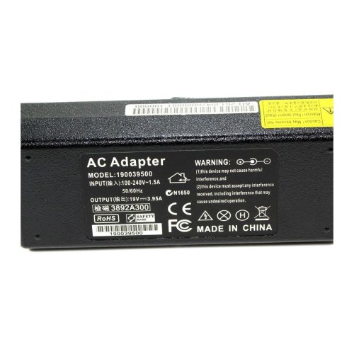 Зарядний пристрій KFD для ноутбуків Toshiba Satellite A/C/E-series — адаптер живлення 19V 3.95A, штекер 5.5×2.5 мм