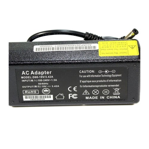 Блок живлення KFD для ноутбуків Toshiba — адаптер 19V 3.42A, штекер 5.5×2.5 мм