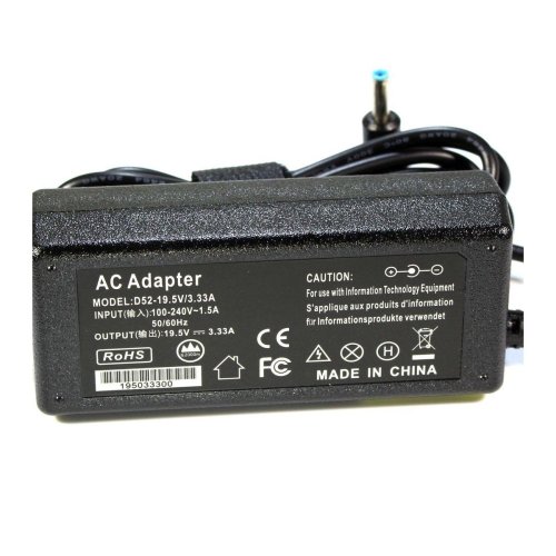 Блок живлення KFD для ноутбуків HP — 19.5V 3.33A, сумісний з Chromebook / Sleekbook / ProBook