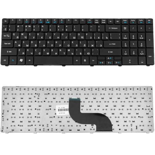 Клавіатура для ноутбука Acer Aspire 5236/5336/5410/5538/5553 та Acer eMachines E440/E640/E730/G640, розкладка RU, чорна
