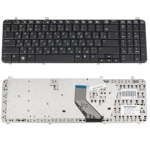 Клавіатура для ноутбука HP Pavilion dv6-1000, dv6-2000, dv6t-1000, dv6t-2300, dv6z-1000 — чорна, розкладка RU
