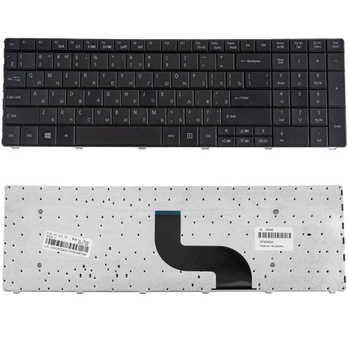Клавіатура для ноутбуків ACER Aspire E1-521/E1-531/E1-571 та TravelMate 5335/5542/5735/5740/5744/7740/8571/8572, RU-розкладка, чорна