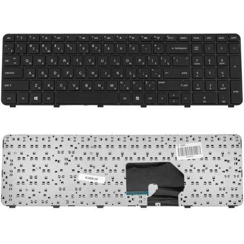 Клавіатура для ноутбука HP Pavilion dv7-6000, dv7-6100, dv7-6b, dv7-6c — розкладка RU, чорна