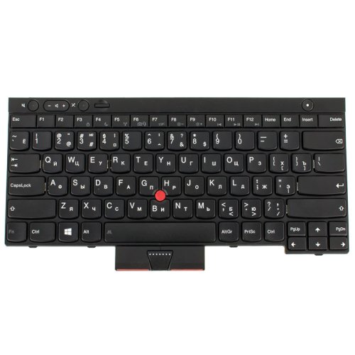 Клавіатура для ноутбука Lenovo ThinkPad T430, T430i, T430S, T530, T530I, X230, X230i, X230S — RU-розкладка, чорна