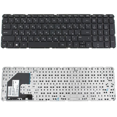 Клавіатура для ноутбука HP Pavilion (15-B, 15T-B, 15Z-B series), RU-розкладка, чорна, без рамки