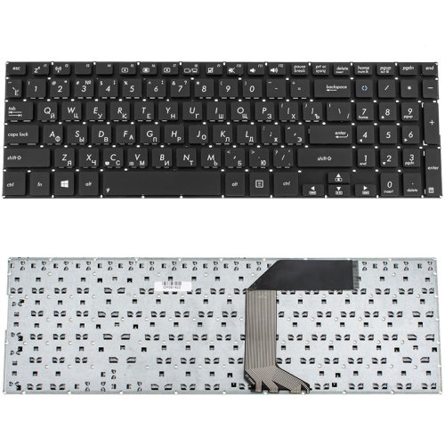 Клавіатура для ноутбука ASUS K551 / S551 / V551 — розкладка RU, чорна, без рамки