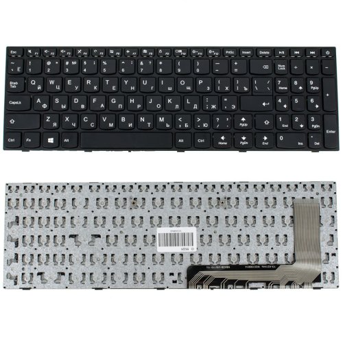 Клавіатура для ноутбука Lenovo IdeaPad 110-15ISK — чорна, з RU-розкладкою