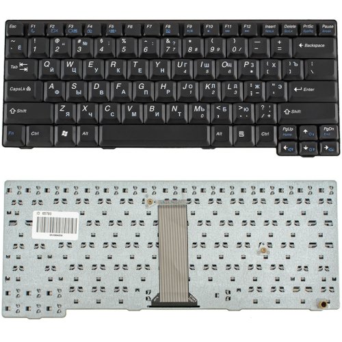 Клавіатура для ноутбука Lenovo IdeaPad E4430 — чорна, розкладка RU