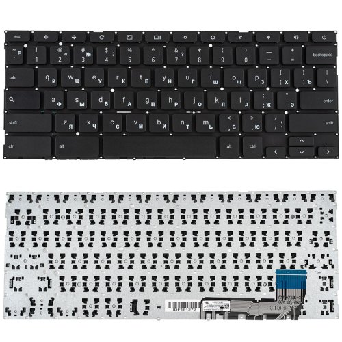 Клавіатура для ноутбука ASUS C223 series, розкладка RU, чорна, без рамки