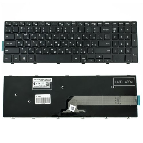 Клавіатура для ноутбука Dell Inspiron 3541/3542/3543/5542/5545/5547, RUS розкладка, чорна, Original
