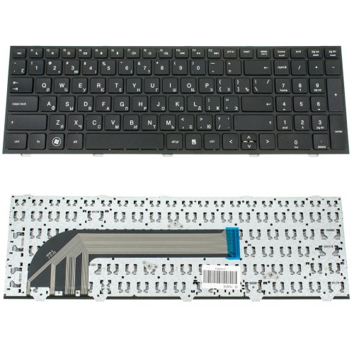 Клавіатура для ноутбука HP ProBook 4540s, 4545s — розкладка RU, чорна, з рамкою (фреймом)