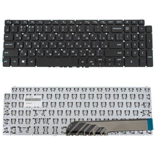Клавіатура для ноутбука Dell Inspiron 5584 — розкладка RU, чорна, без рамки (без фрейма)