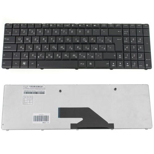 Клавіатура для ноутбука ASUS K75DE, чорна, розкладка RUS (OEM)