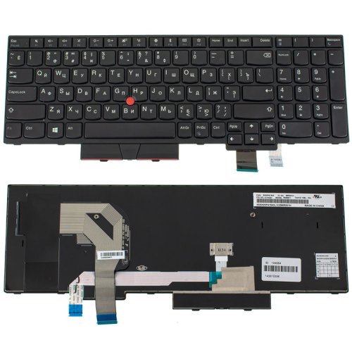 Клавіатура для ноутбука Lenovo ThinkPad T570, T580 — чорна, RU-розкладка, Original