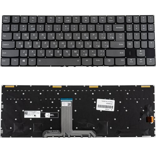 Клавіатура для ноутбука Lenovo Legion Y740-17IRH — чорна, без рамки, розкладка RU, RGB-підсвітка клавіш (4 зони)