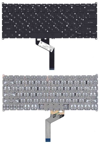Клавіатура для ноутбука Acer Swift 3 SF313-51 з підсвіткою (Light), чорна, розкладка RU