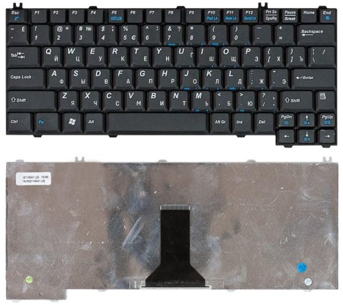 Клавіатура для ноутбука Acer TravelMate 290, чорна, розкладка RU