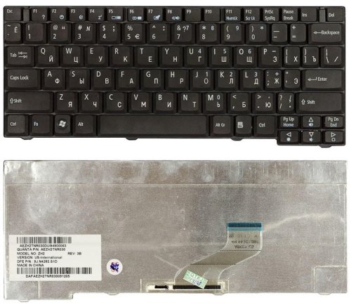 Клавіатура для ноутбука Acer TravelMate 3000, 3010, 3020, 3030, 3040 — чорна, розкладка RU