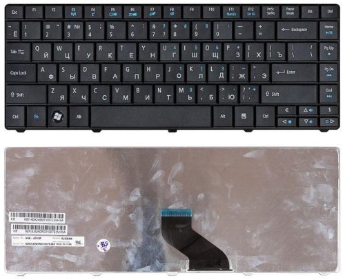 Клавіатура для ноутбука Acer TravelMate 8371 / 8371G / 8471 / 8471G, чорна, RU-розкладка