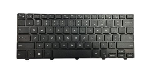 Клавіатура для ноутбука Dell 14-3000, чорна з чорною рамкою, US-розкладка