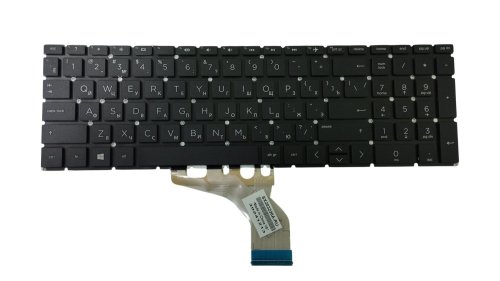Клавіатура для ноутбука HP 15-db000, чорна, без рамки, розкладка RU
