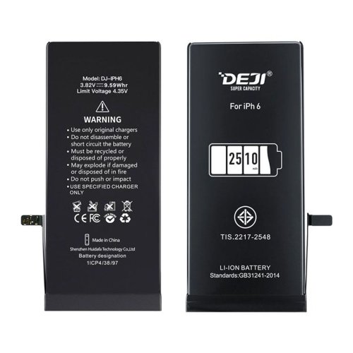 Посилена акумуляторна батарея DEJI 2510 mAh для Apple iPhone 6