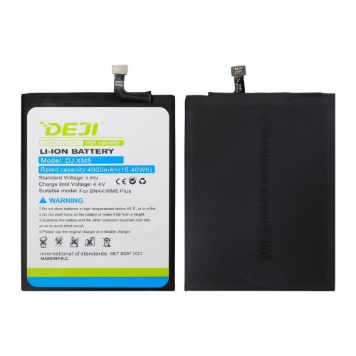 Акумулятор DEJI BN44 для Xiaomi Redmi 5 Plus — 4000 mAh (Li‑ion)