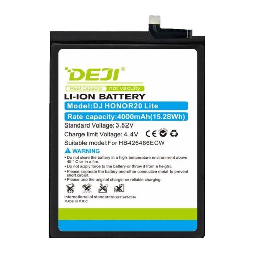 Акумулятор DEJI HB426389ECW для Huawei / Honor 20 Lite, батарея 4000 mAh