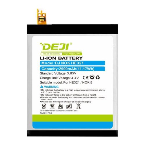 Акумулятор DEJI HE321 для Nokia 5 Dual SIM TD-LTE (TA-1044) — батарея 2900 mAh