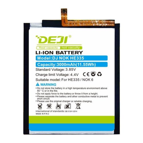 Акумуляторна батарея DEJI HE335 для Nokia 6 Dual SIM, 3000 mAh