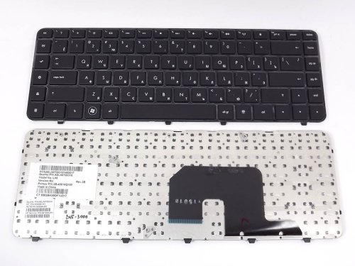 Клавіатура для ноутбука HP Pavilion DV6-3000, DV6-3100, DV6-3200 — RU Black з рамкою (NSK-HR0UQ 0R, 9Z.N4)
