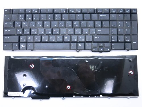 Клавіатура для ноутбука HP ProBook 6540B / 6545B / 6550B — RU розкладка, чорна, без поінтстика