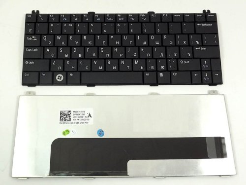 Клавіатура для ноутбука Dell Inspiron Mini 1210, RU, чорна (Black) Original