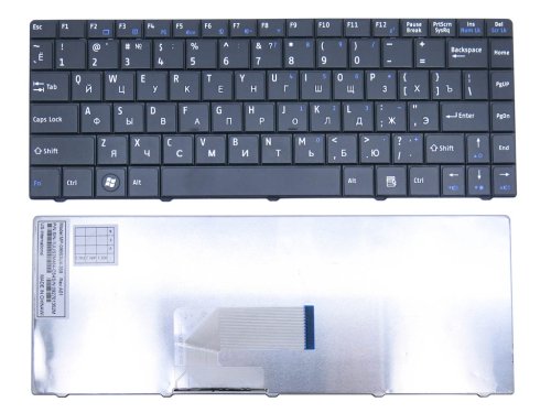 Клавіатура для ноутбуків MSI CX420/CX420MX/X350/X360/X370/CX460/CX480/CR430/X420/N4205/FX400/FX420, RU розкладка, чорна (V111822AK1) Original