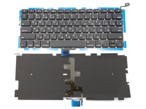 Клавіатура з підсвіткою для Apple MacBook Pro 13.3" A1278 / MB467 (RU, Small Enter)