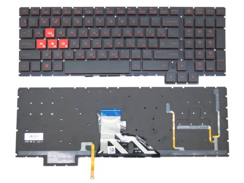 Клавіатура з підсвіткою для HP OMEN 15-CE, 15-CE000, 15-ce008ca, 15-ce010ca, 15-ce020ca — чорна RU, без рамки (рамки) Original