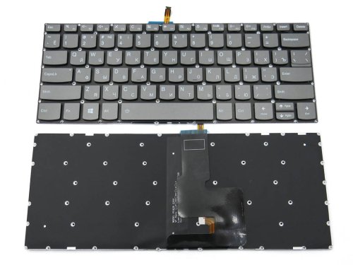 Клавіатура з підсвіткою (чорна, RU) для Lenovo Ideapad 330S-14ARR / 330S-14AST / 330S-14IKB / 330S-14ISK / V330-14IKB / Yoga 520-14IKB / 720-15ISK