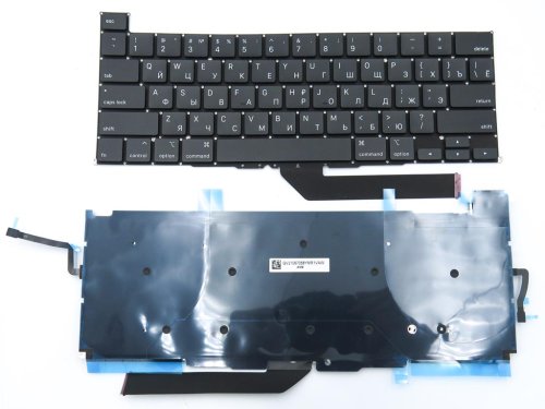 Клавіатура з підсвіткою для Apple MacBook Pro 16" A2141 (2020, 2021), RU-розкладка, Small Enter