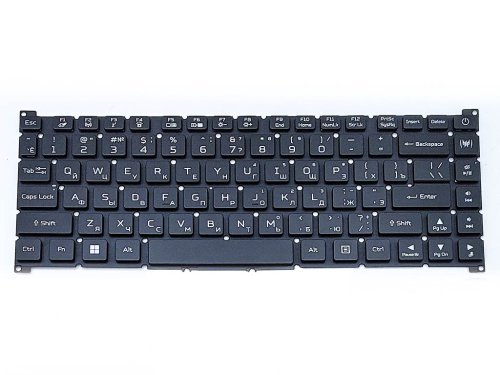 Клавіатура з підсвіткою для ноутбуків ACER Predator Triton 300SE PT314-51S / PT516-52s / PT516-51s — RU, чорна