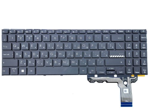 Клавіатура з підсвіткою для ASUS E1504FA, E1504GA, E1505FA, E1505GA, E1505FA, L1504FA, L1504GA, K3604, K3605 15X, K3504, M3504, S3504 — RU, чорна
