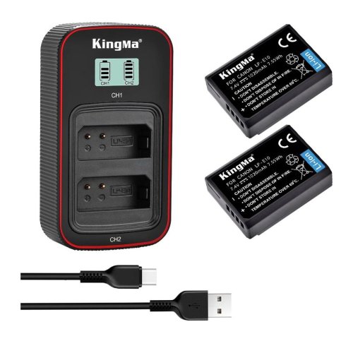 Набір KingMa LP-E10: 2 акум + ЗП на 2, для Canon 1100D/1200D/1300D/2000D/4000D (99)