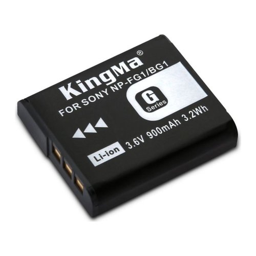 Акумулятор KingMa NP-BG1 900mAh для Sony Cyber-shot DSC-H3/H7/H9, W30/W50/W55/W70/W80/W90/W100/W110/W120/W125/W130/W150/W170/W200/W210/W215, T20/T70/T100/T200/T300/T500, N1, G1