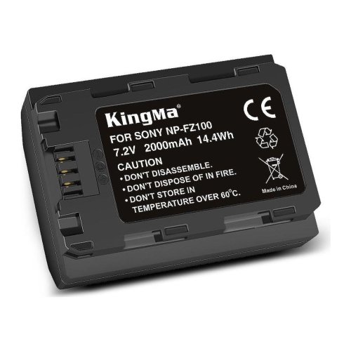 Акумулятор KingMa NP‑FZ100 2000 mAh для Sony A7 III/A7R III/A7S III/A9/A6600/A7C/A1/A7 IV/A7R IV