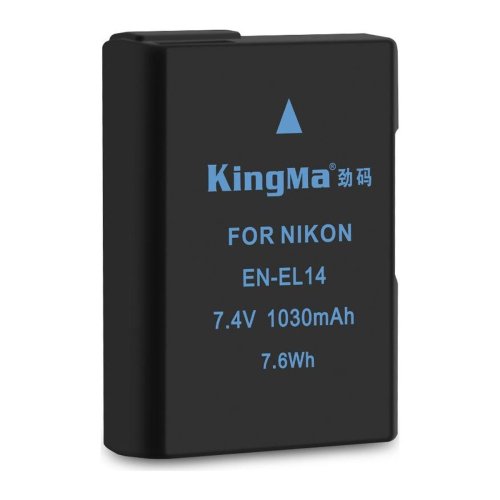 Акумулятор KingMa EN-EL14 1030mAh для Nikon D3100/D3200/D3300/D3400/D5100/D5200/D5300/D5500
