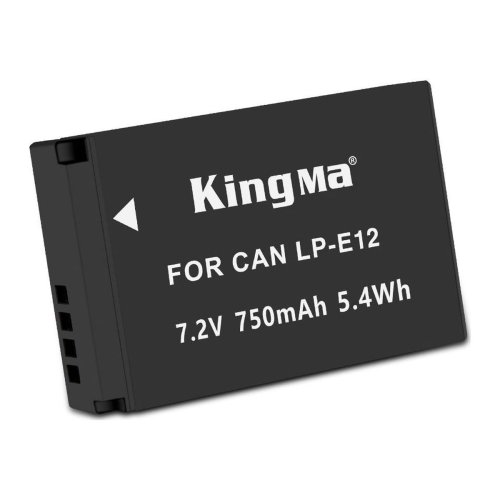 Акумулятор KingMa LP‑E12 для Canon EOS M/M2/M10/100D, 750 mAh