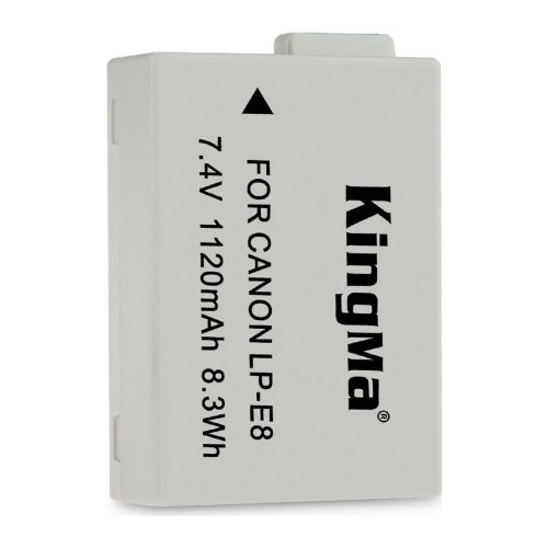Акумулятор KingMa LP-E8 для Canon EOS 550D/600D/650D/700D, 1120 mAh