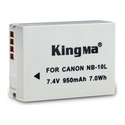 Акумулятор KingMa NB-10L 950mAh для Canon G1X/G15/G16/SX40HS/SX50HS/SX60HS/1D X/1D C