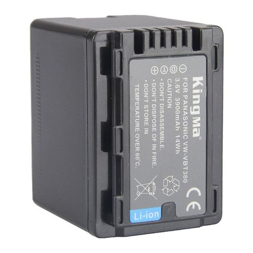 Акумулятор KingMa 3900 mAh для Panasonic VW-VBT380 (HDC-SD90/SD80/SD60, HDC-TM90/TM80/TM70)
